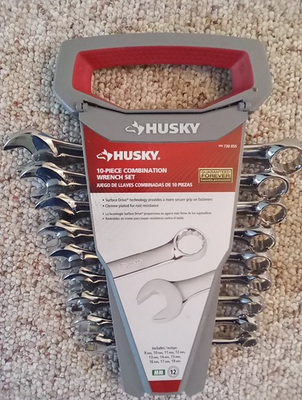 #ad Husky 10 Piece Combination Wrench Set Missing 8mm $20.49