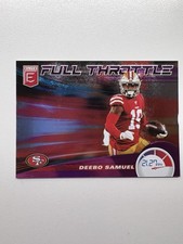 2020 Panini Donruss Elite Full Throttle Purple /75 16 Deebo Samuel Football Card