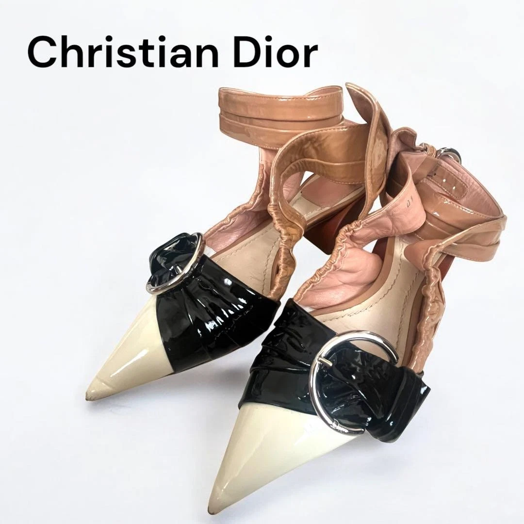 Escarpins Christian Dior talon cuir multicolore EU35/US5 66708c
