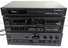 TECHNICS SU-G50 STEREO AMPLIFIER, ST-K50 AM/FM TUNER & RS-TR157 CASSETTE DECK