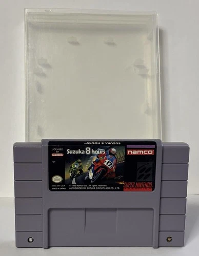 Suzuka 8 Hours- Authentic Super Nintendo Game- 1993 SNES Cartridge In Case