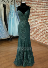 Dark green Prom Dress Stacees Size: US2 Worn Once, Great Condition 