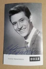 SILVIO FRANCESCO - AUTOGRAPH CARD with ORIGINAL AUTOGRAPH - Approx 14x9cm