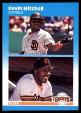 Kevin Mitchell 1987 Fleer Update #U-82 Giants MLB READ FREE SHIP AutographDen