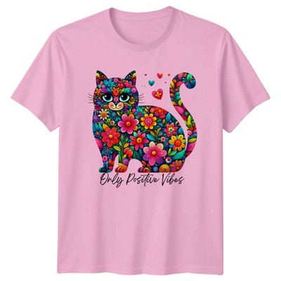It's Fine I'm Fine Everything Is Fine Katzenliebhaber Cartoon T-Shirt