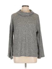 Olive and Oak Women Gray Long Sleeve Top L
