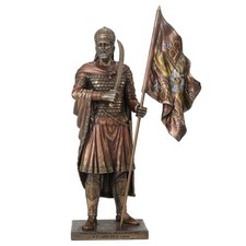 Resin Statues Byzantine Emporer Constantine Xi Palaiologos Bronze Finish Statue