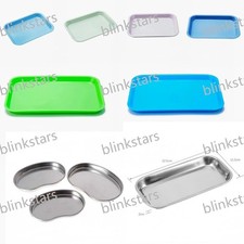 1Pcs Dental Separate Divided/Plastic/Kidney/Stainless Steel Instrument Tray Bowl