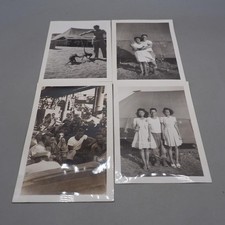 Black White Photograph WWII World War 2 Lot of 4 Old Photo