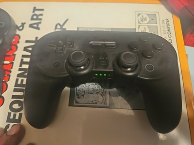8BitDo Pro 2 Wireless Controller - Rechargeable Removable Battery Black Edition
