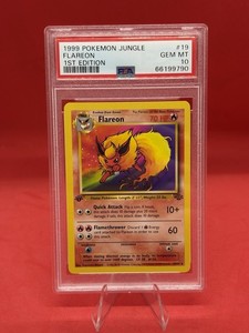 1999 POKÉMON 1ST EDITION JUNGLE FLAREON 19/64 PSA 10 WOTC VINTAGE