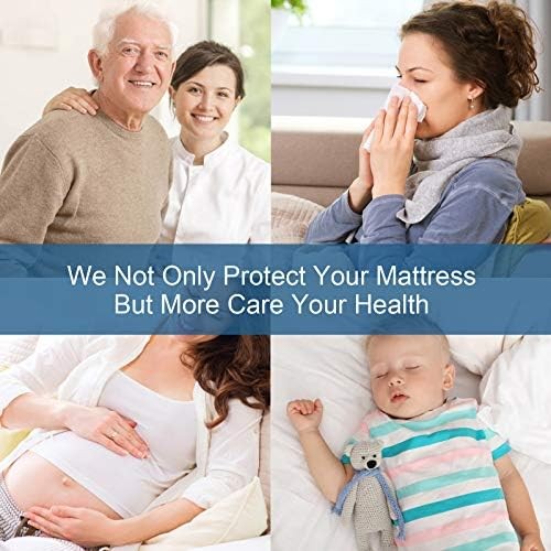 Queen Mattress Pad Protector Waterproof Quilted Deep Pocket