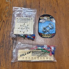 Christmas Stocking Stuffer Game Puzzle Lot of Three D 