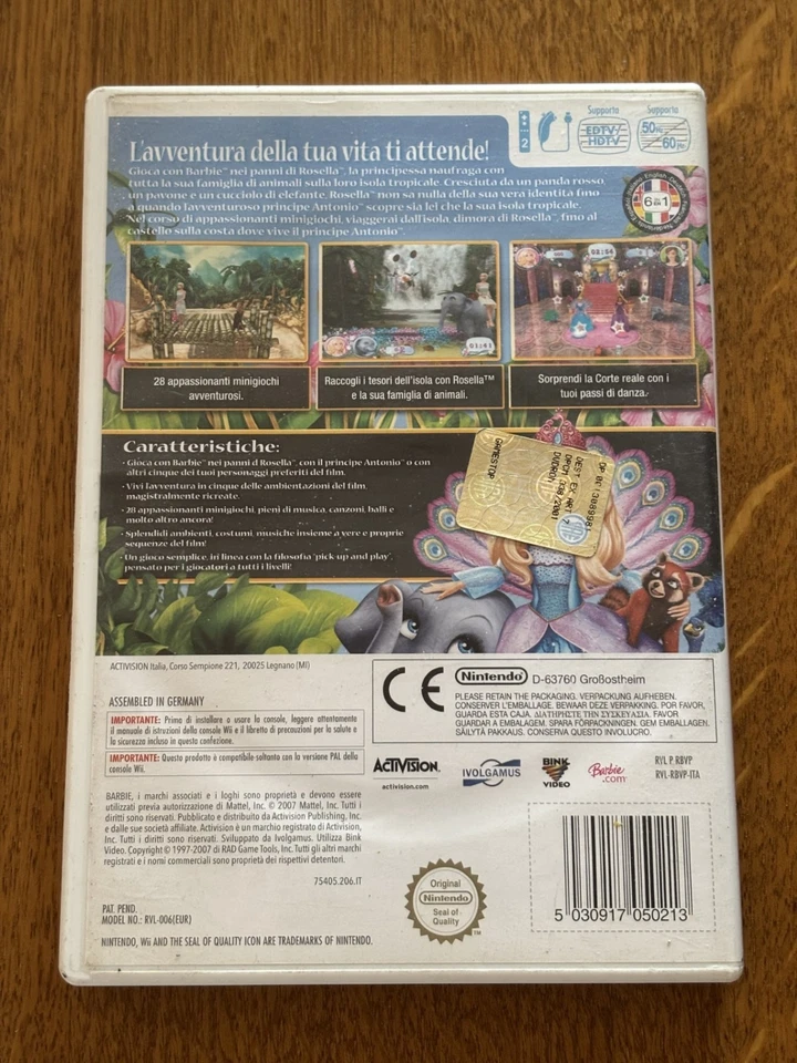 Barbie Principessa Dell'Isola Perduta per Nintendo Wii, in italiano, completo - Immagine 2 di 3