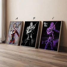 Randy Rhoads and Ozzy Osbourne Poster, Ozzy Osbourne Print, Music Gift