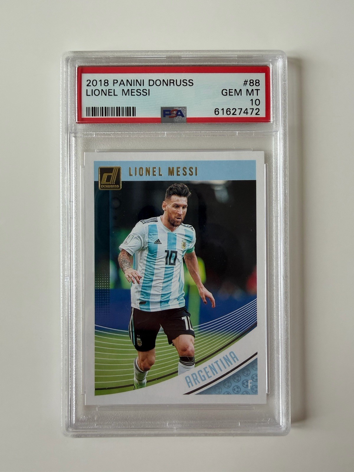 2018 Panini Donruss #88 Lionel Messi PSA 10 *7472