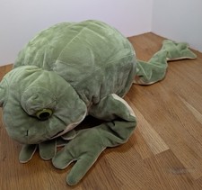 Large Green Cream Yellow Frog Plush Stuffed Animal Toy Squishy Soft 2022