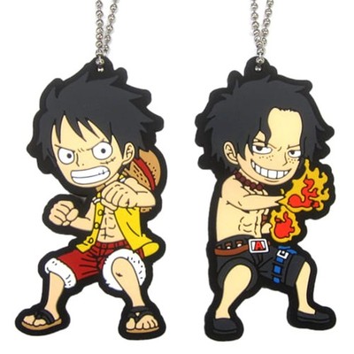 Luffy & Ace N Prize einteiliges All Star Ichiban Kuji Gummi Maskottchen Set...