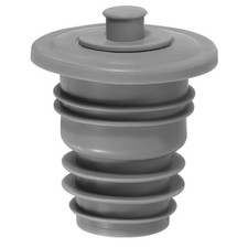 Drain Pipe Seal Ring with Plug for 35-40mm PVC Drainage Pipes Grey