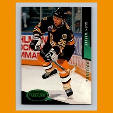 Glen Wesley #17 1993-94 Parkhurst Emerald Ice Boston Bruins Hockey Card NHL