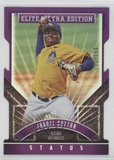 2015 Panini Elite Extra Edition Status Purple Die-Cut 122/150 Jharel Cotton 5m0