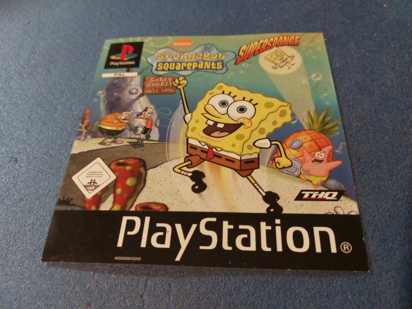 PS1 playstation 1 jaquette cover avant Spongebob Squarepants Supersponge