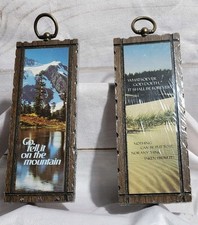 Vintage 70's Wood Wall Decor Plaque -Christian Message - NEW