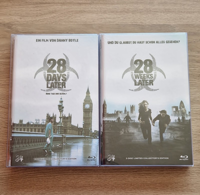 28 Days Later / 28 Weeks Later Blu-ray Große Hartboxen Von 84 Neu Und OVP