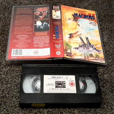 MACROSS II EP 3 & 4 SUPER DIMENSIONAL FORTRESS ENG DUB ANIME MANGA PAL VHS VIDEO