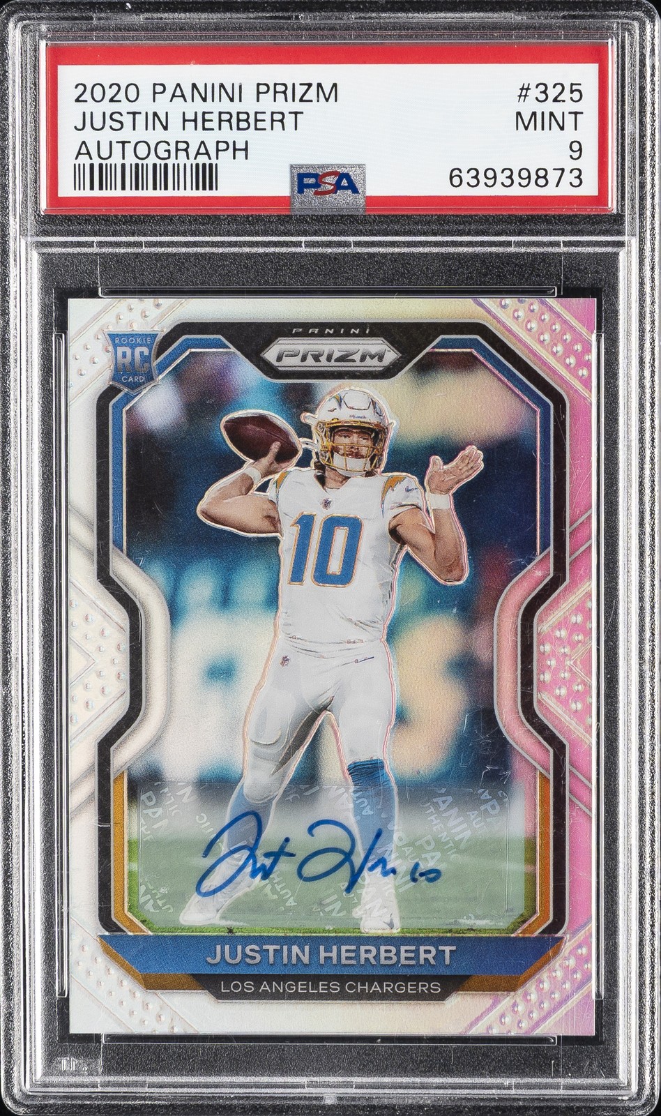 Justin Herbert Autograph Silver #325