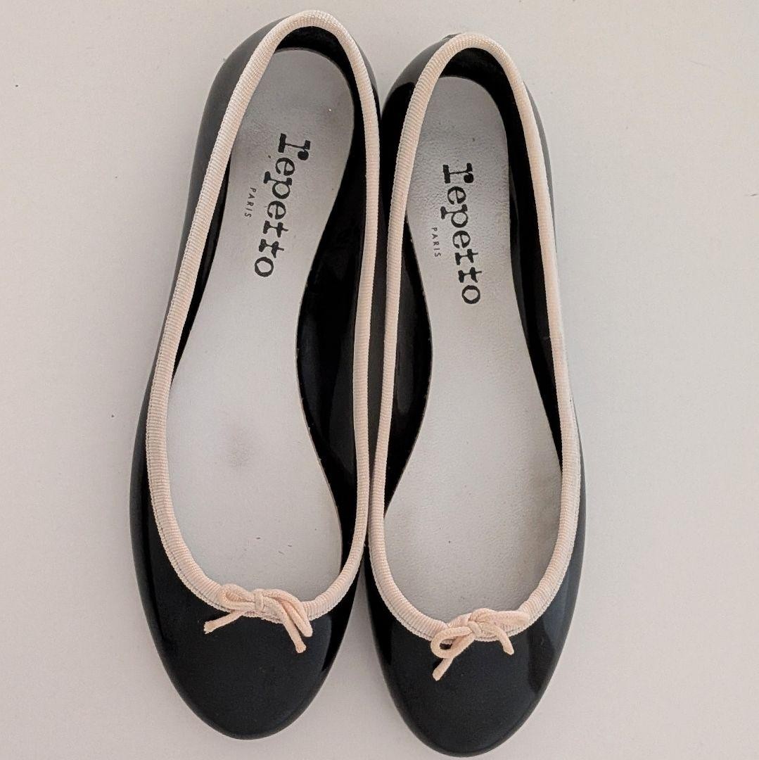 Repetto Flat Ballet Shoes Ribbon EU 37 US 7 Black Authentic | eBay