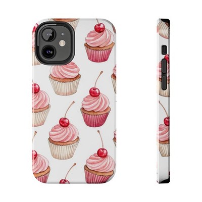 Cherry Cupcake Pattern Phone Case | Tough Phone Cases | iPhone