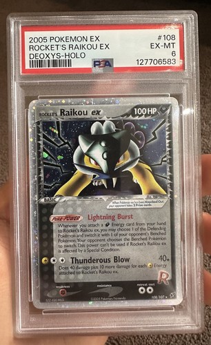 Rocket's Raikou ex graded PSA 6 for sale on eBay