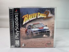 Rally Cross 2 (Playstation One PS1 1998) CIB Black Label