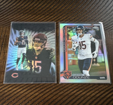 🔥Topps Chrome Rome Odunze Refractor Chicago Bears NFL + 1 RC Panini Illusions 