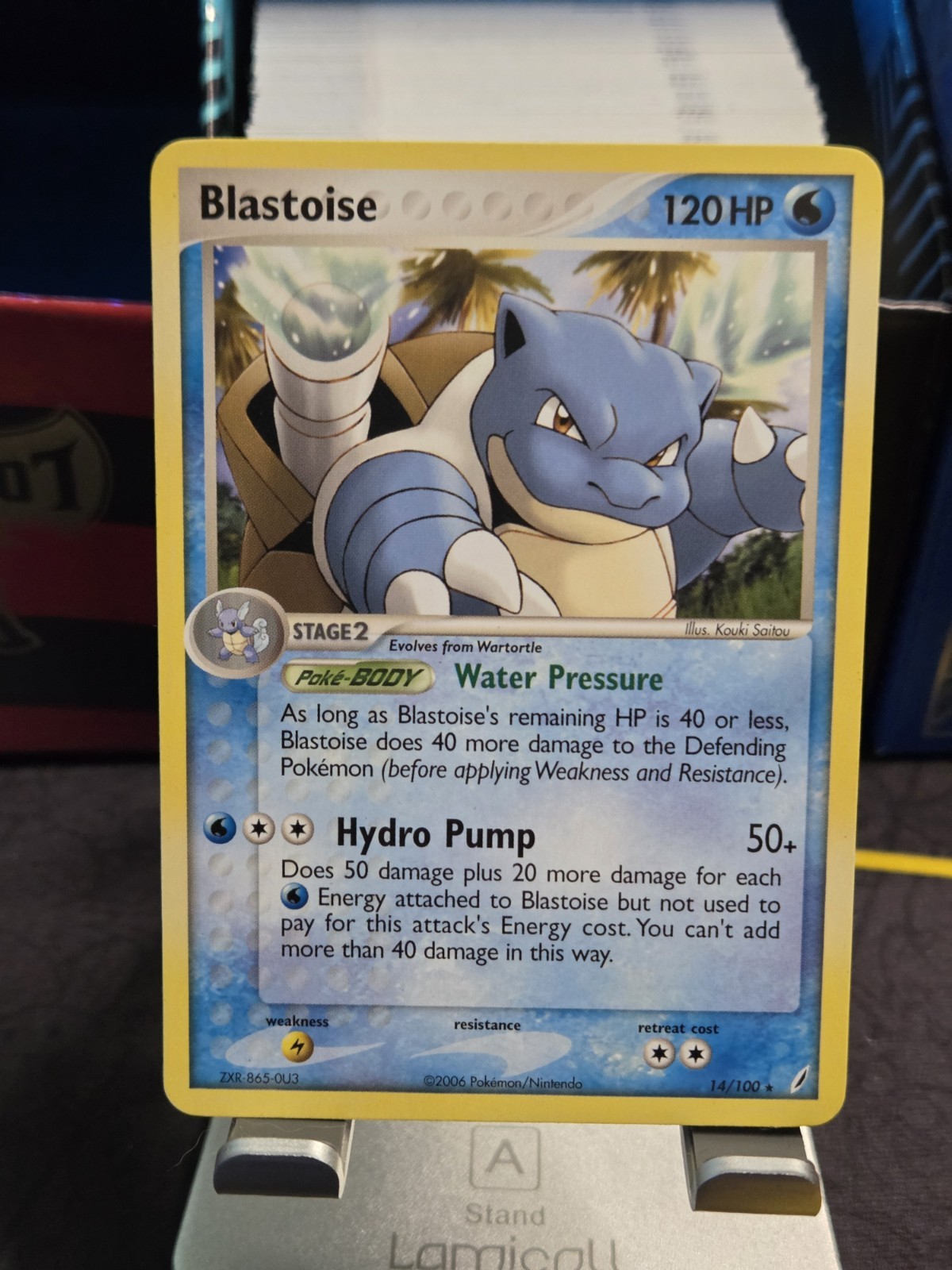 Blastoise 14/100 Holo Rare Crystal Guardians Pokemon Card 