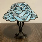 Vintage PartyLite SPRING WATER Tealight Votive Tiffany Style Lamp