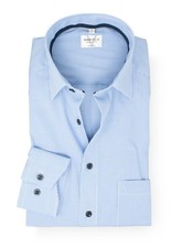 Marvelis men's business shirt long sleeve non-iron modern fit, check, New Kent