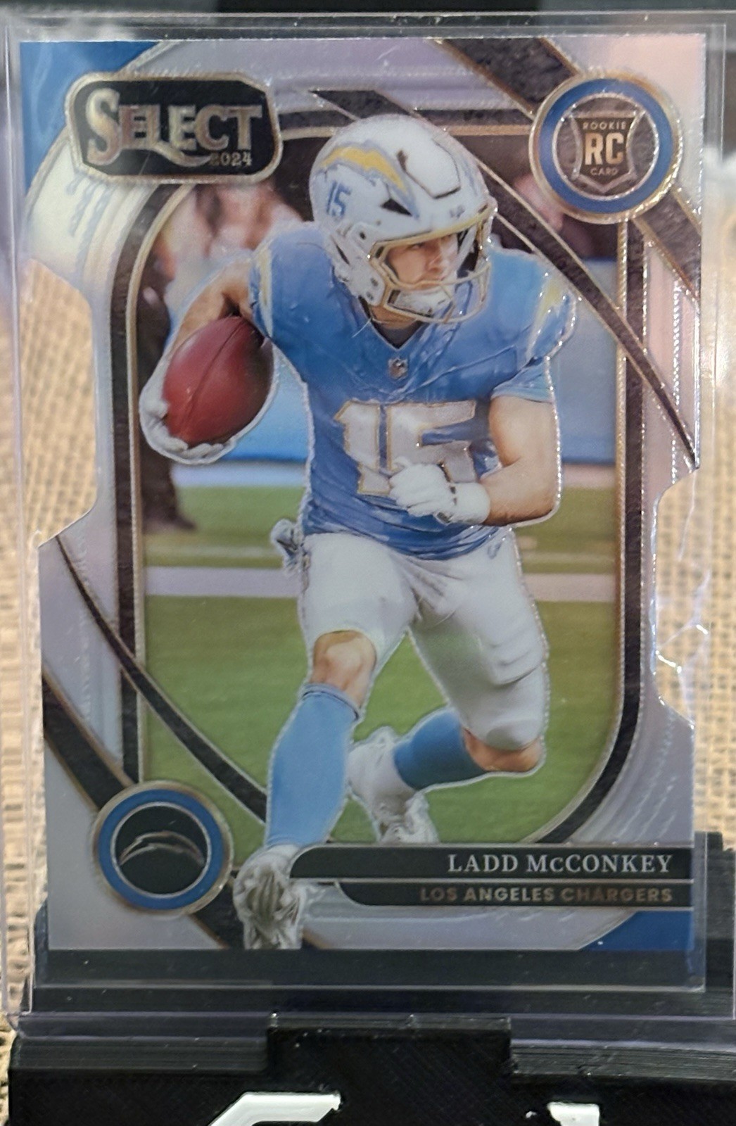 2024 Select Club Level Ladd McConkey #268 Silver Prizm Die Cut RC🔥 Grade Worthy