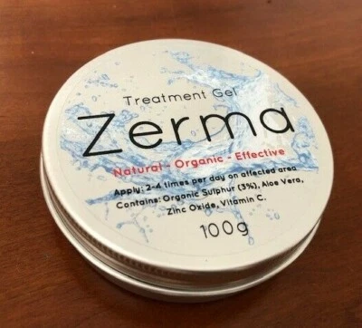 ZERMA Psoriasis Eczema Rosacea Dermatitis Cream, Treatment Gel (LARGE 100g Tin)
