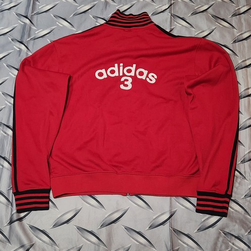 Vintage Adidas 3 Full Zip Track Jacket Mens L *RARE*