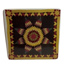 Museum of American Folk Art Collection Lone Star Quilt Otagiri Art Tile Trivet