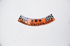 1964-69 Mustang 289 Hi-po High Performance Air Cleaner Decal Df15
