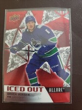 2021-22 Brock Boeser Iced Out Allure Hockey Upper Deck Vancouver Canucks