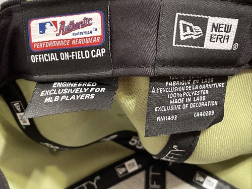 New Era Camo Oakland A’s Armed Forces Day 2022 59FIFTY Fitted Cap Sz 7 1/2 - Picture 9 of 11