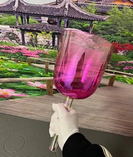 432Hz Cosmic Handle Clear Color F Heart Chakra Quartz Crystal Singing Bowl 6"