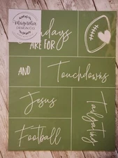 Magnolia Design Co Adhesive Reusable Silkscreen Stencil "Sundays Are For..."