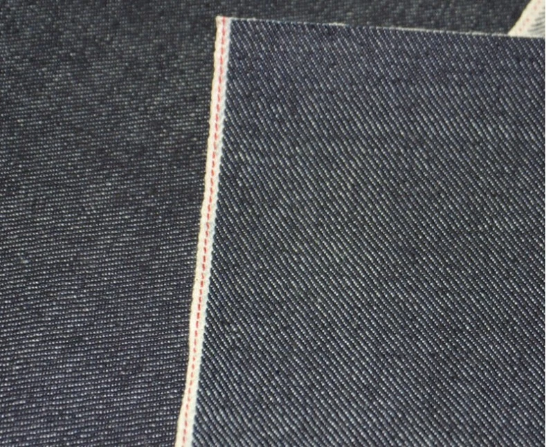 14,5 унций левой руки саржи Selvedge джинсовой ткани Selvage Slub джинсовой ткани - Изображение 2 из 4