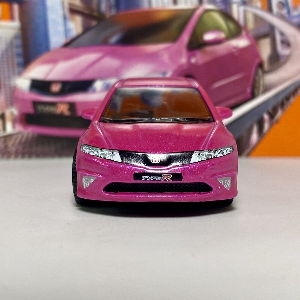 2024 Matchbox Honda Civic Type R - 2008 1:64 Diecast Diorama Car