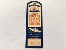 C1920s VINTAGE JUBILEE PREPARED COFFEE ESSENCE WITH CHICORY UNUSED BOTTLE LABEL